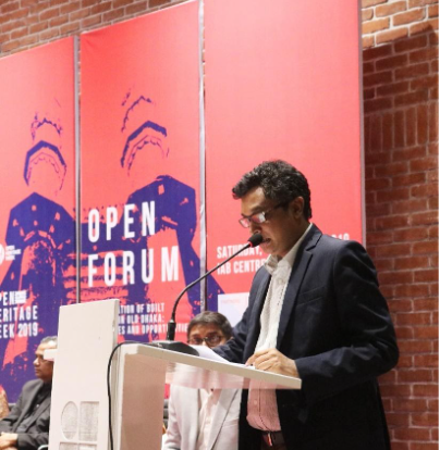 Associate Prof. Mohammad Sazzad Hossain coordinated the Open Forum and represented IAB in organizing the Open Heritage Week 2019